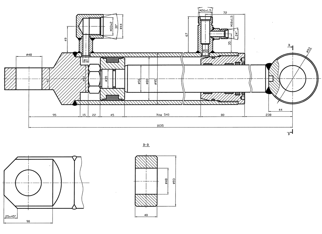 160 2х сторонний. 515. Гидроцилиндр цс-100 чертеж. 710. Гц для работы.